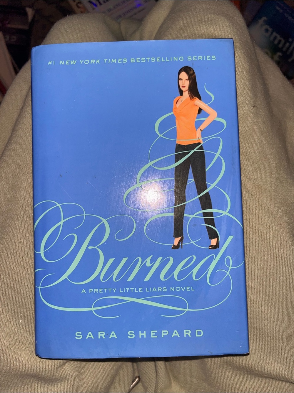Burned PLL Novel - Blue Cover Coffee Table Book